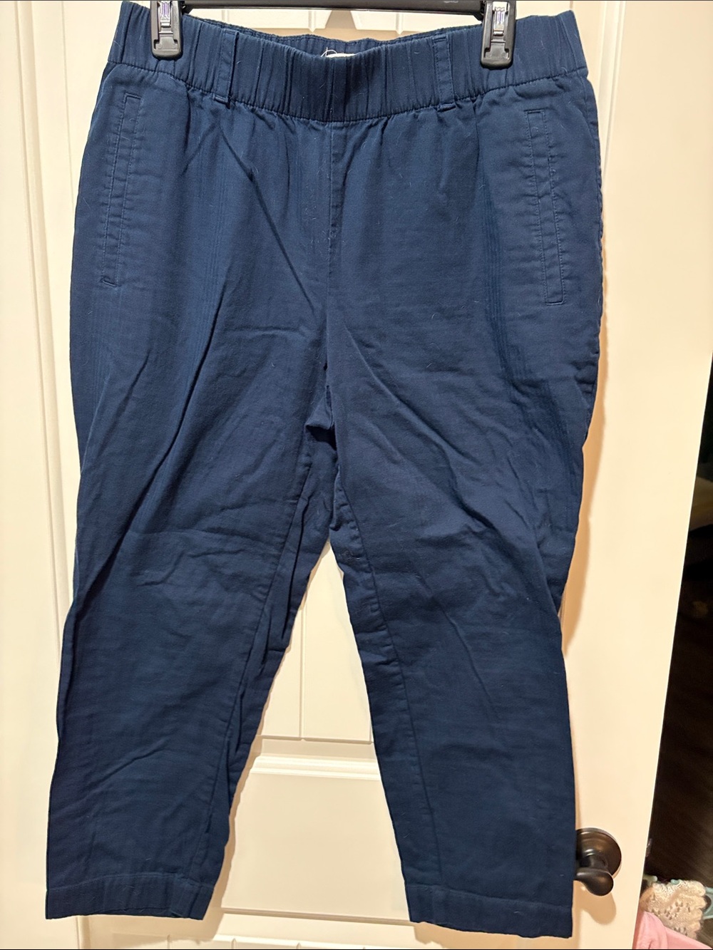 Women’s Navy Blue Casual Stretch Pants